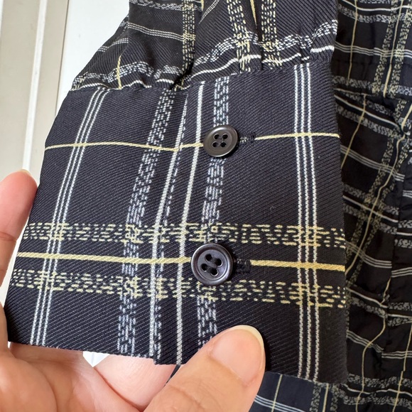 THEORY Plaid Silk Blend Mini Dress size S - Picture 5 of 6